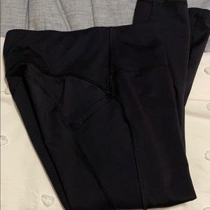 Black high waisted workout leggings